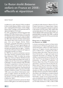 Le Outarde Canepetière en France en 2008 : effectifs et répartition – Ornithos